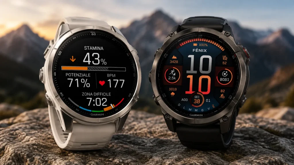 Garmin Fenix 9 e Fenix 8 a confronto