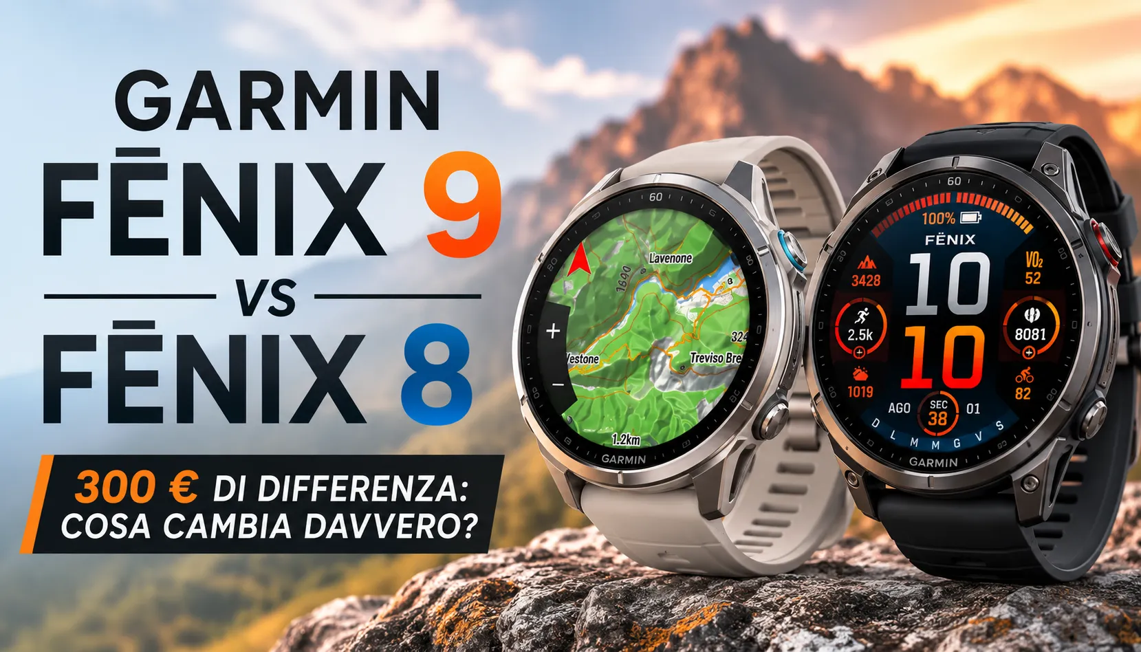 Garmin Fenix 9 vs Fenix 8: cosa compri davvero con 300 € in più?