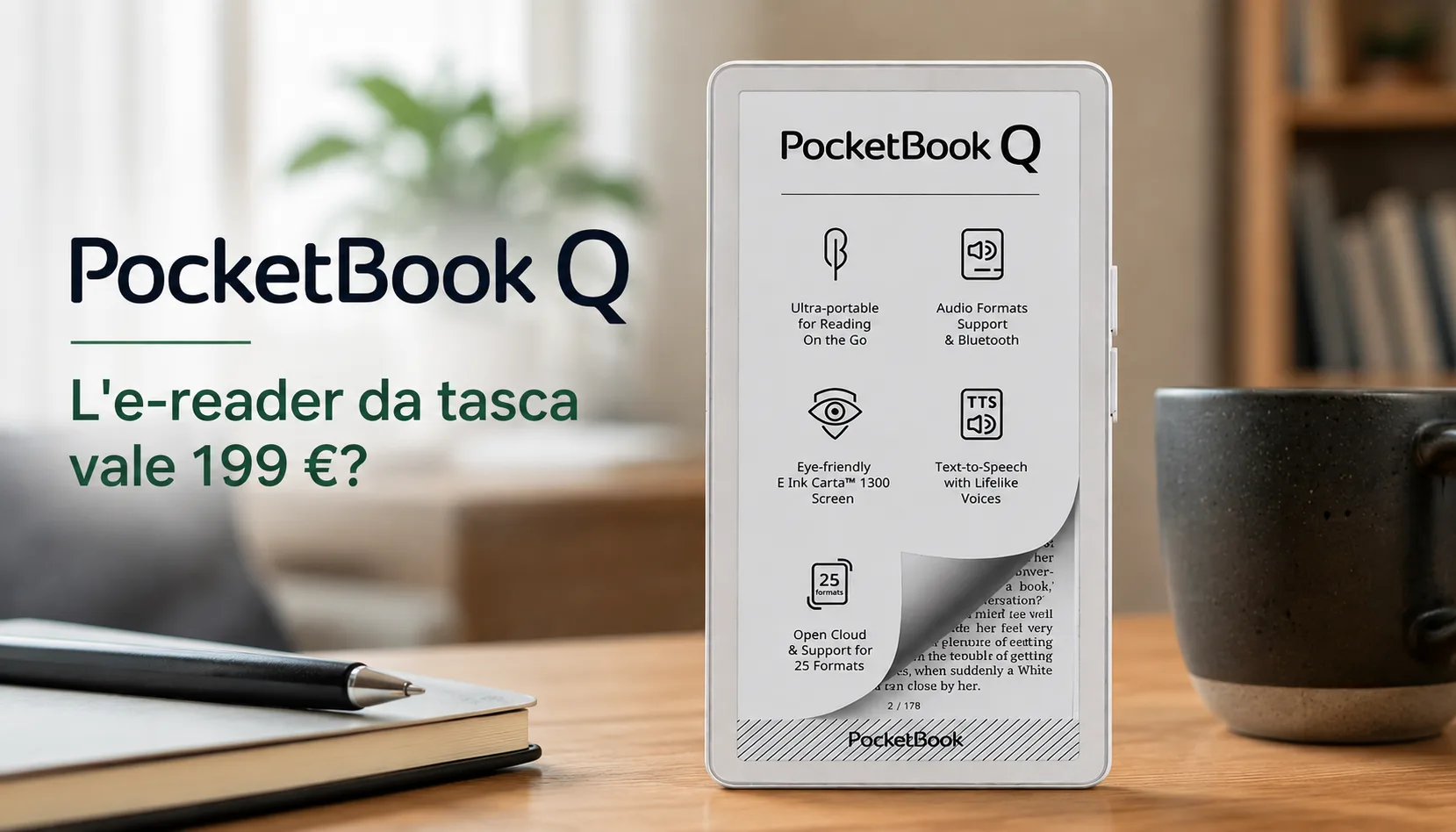 PocketBook Q: un e-reader da tasca vale davvero 199 euro?