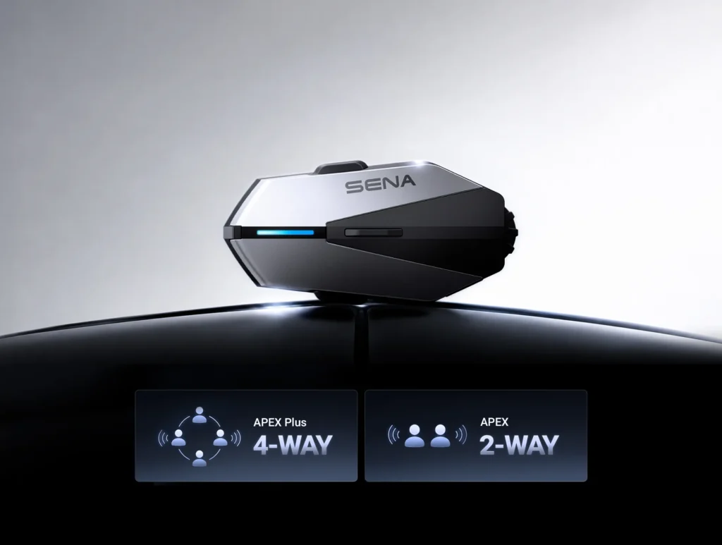 Sena APEX Plus a 4 vie e Sena APEX a 2 vie