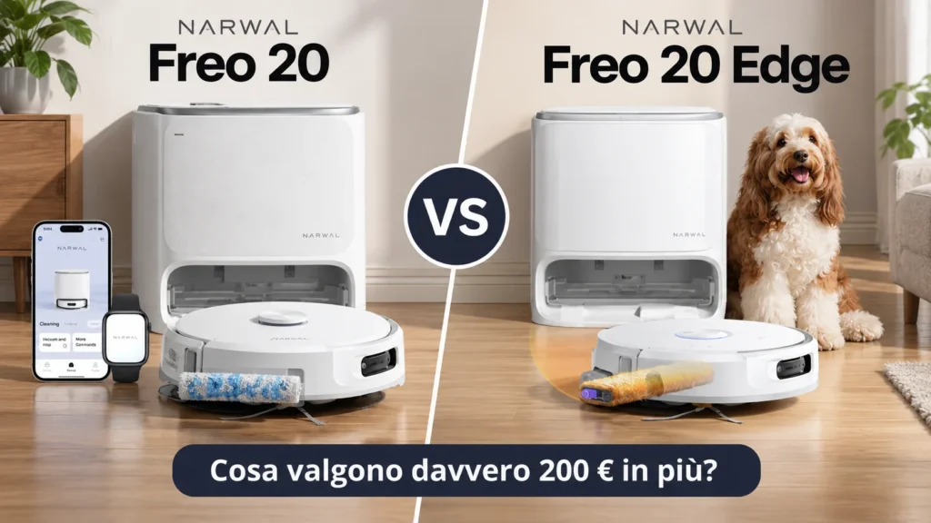 Narwal Freo 20 vs Freo 20 Edge, confronto tra i due robot lavapavimenti
