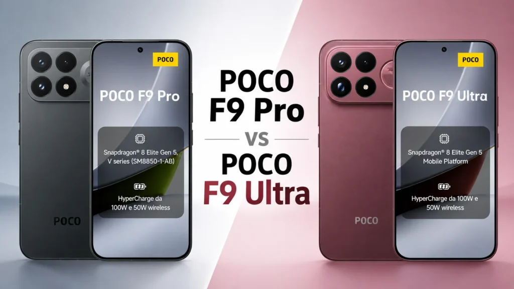 POCO F9 Pro vs F9 Ultra a confronto